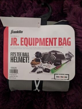 Franklin Kids Jr. Equipment Tee Ball Bag in Gray